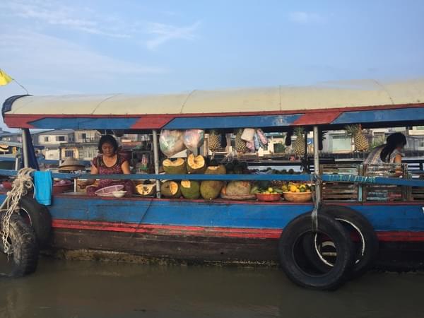 fruit on boat