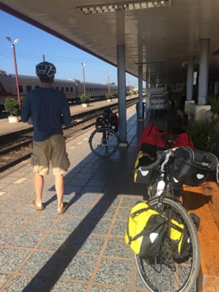 Train at border of Laos and Thailand