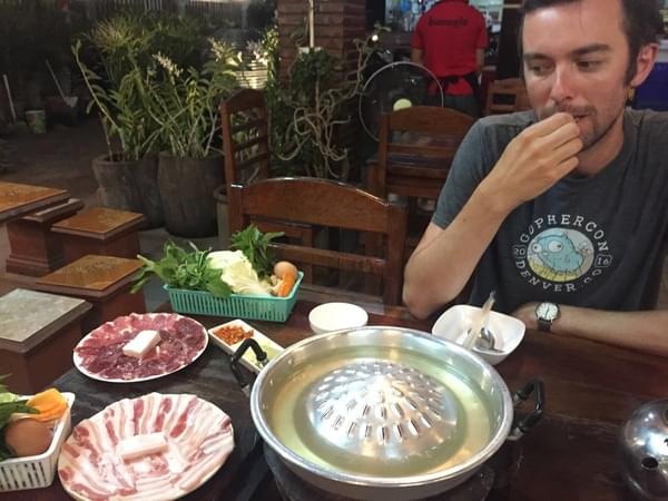 hot pot in Laos