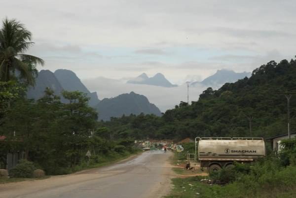 moutains to get to Luang Prabang